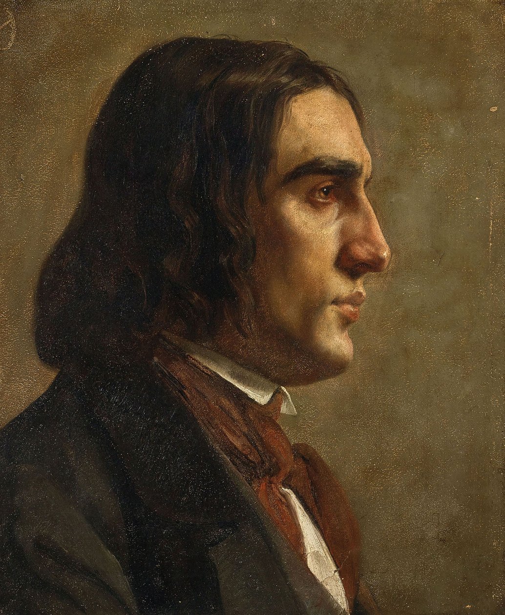 Ritratto del compositore Robert Schumann 1810-1856, c. 1840 da Unbekannt