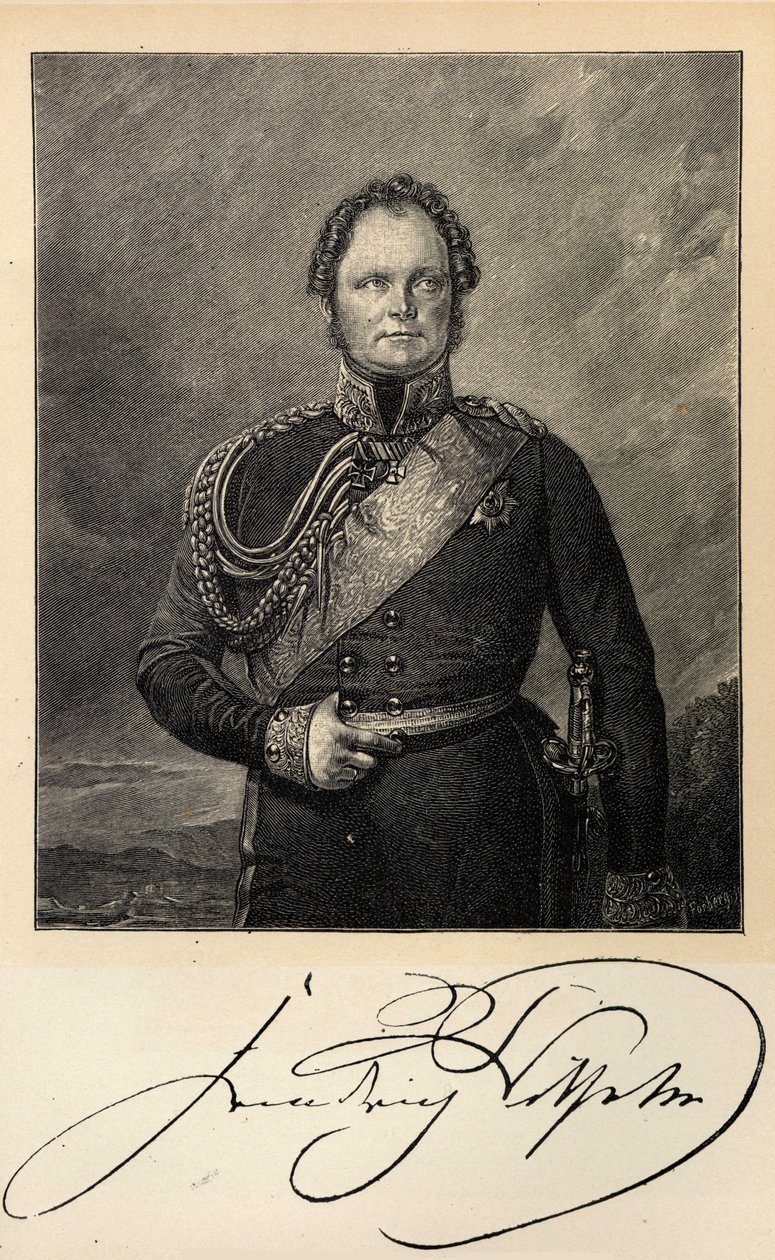 Ritratto del re Federico Guglielmo IV di Prussia 1795-1861 da Unbekannt
