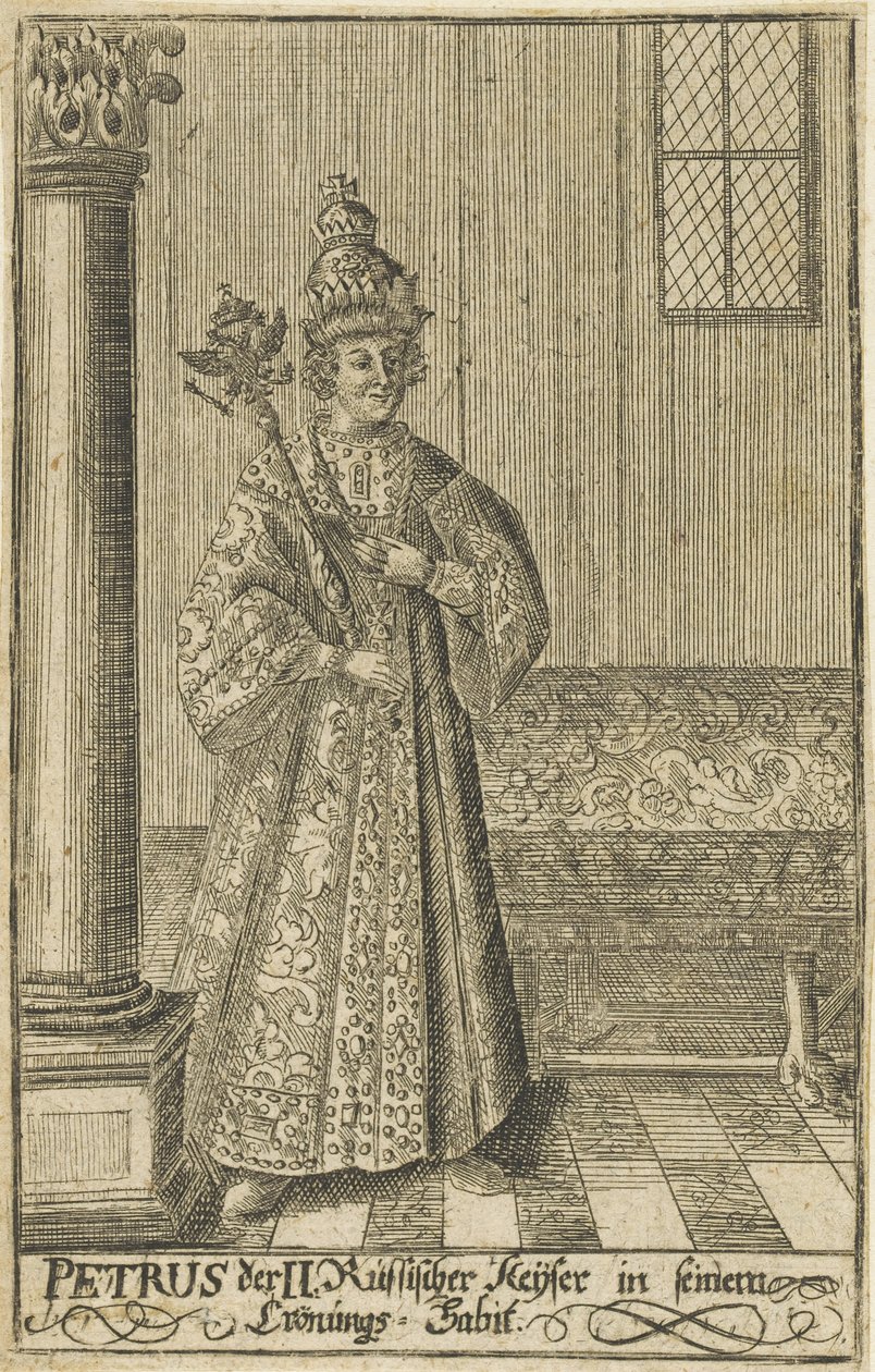 Ritratto dello Zar Pietro II di Russia, ca 1730 da Unbekannt