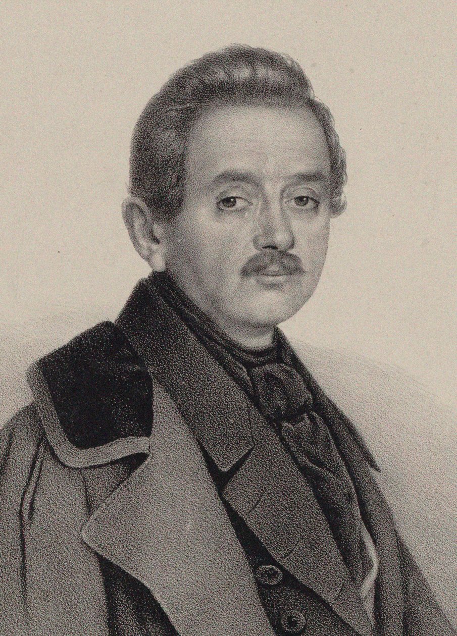 Ritratto del compositore Alexei Fyodorovich Lvov 1798-1870 da Unbekannt