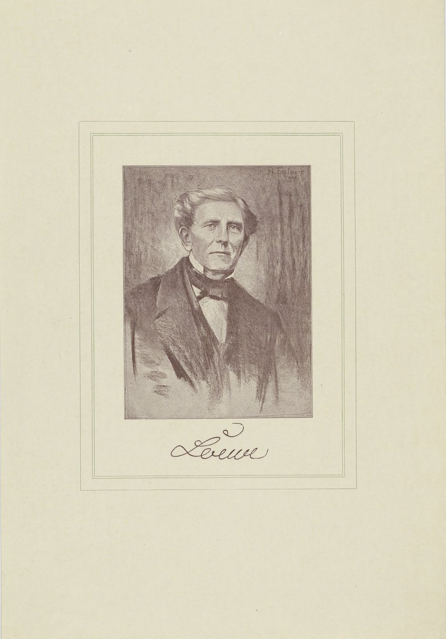 Ritratto del compositore Carl Loewe da Unbekannt