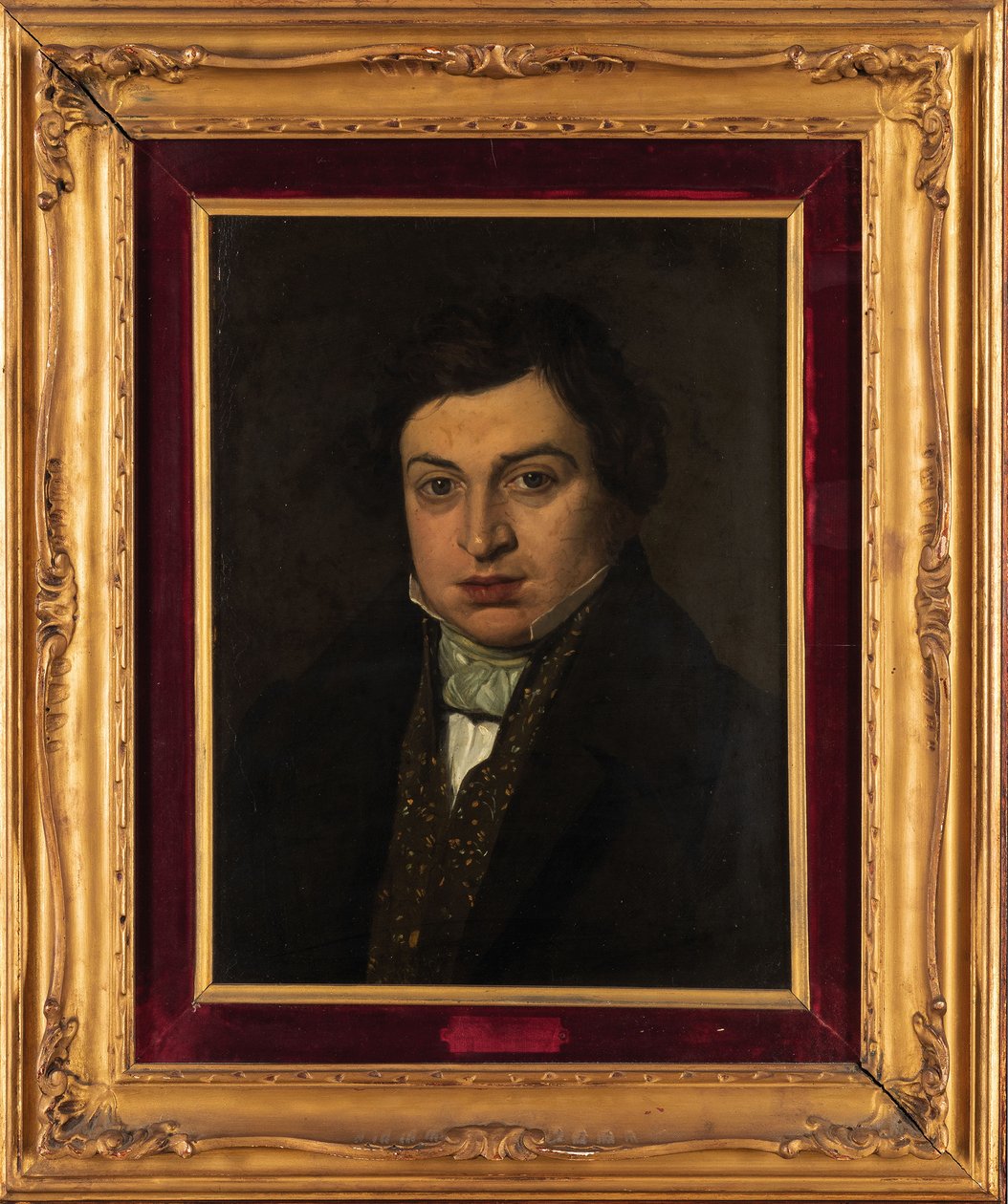 Ritratto del compositore Gioachino Antonio Rossini da Unbekannt