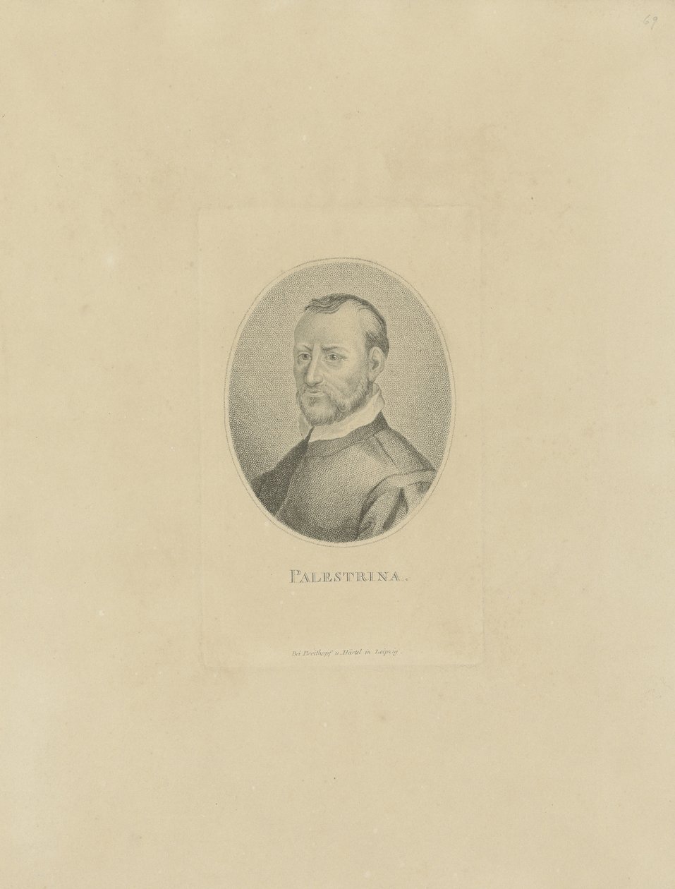 Ritratto del compositore Giovanni Pierluigi da Palestrina da Unbekannt
