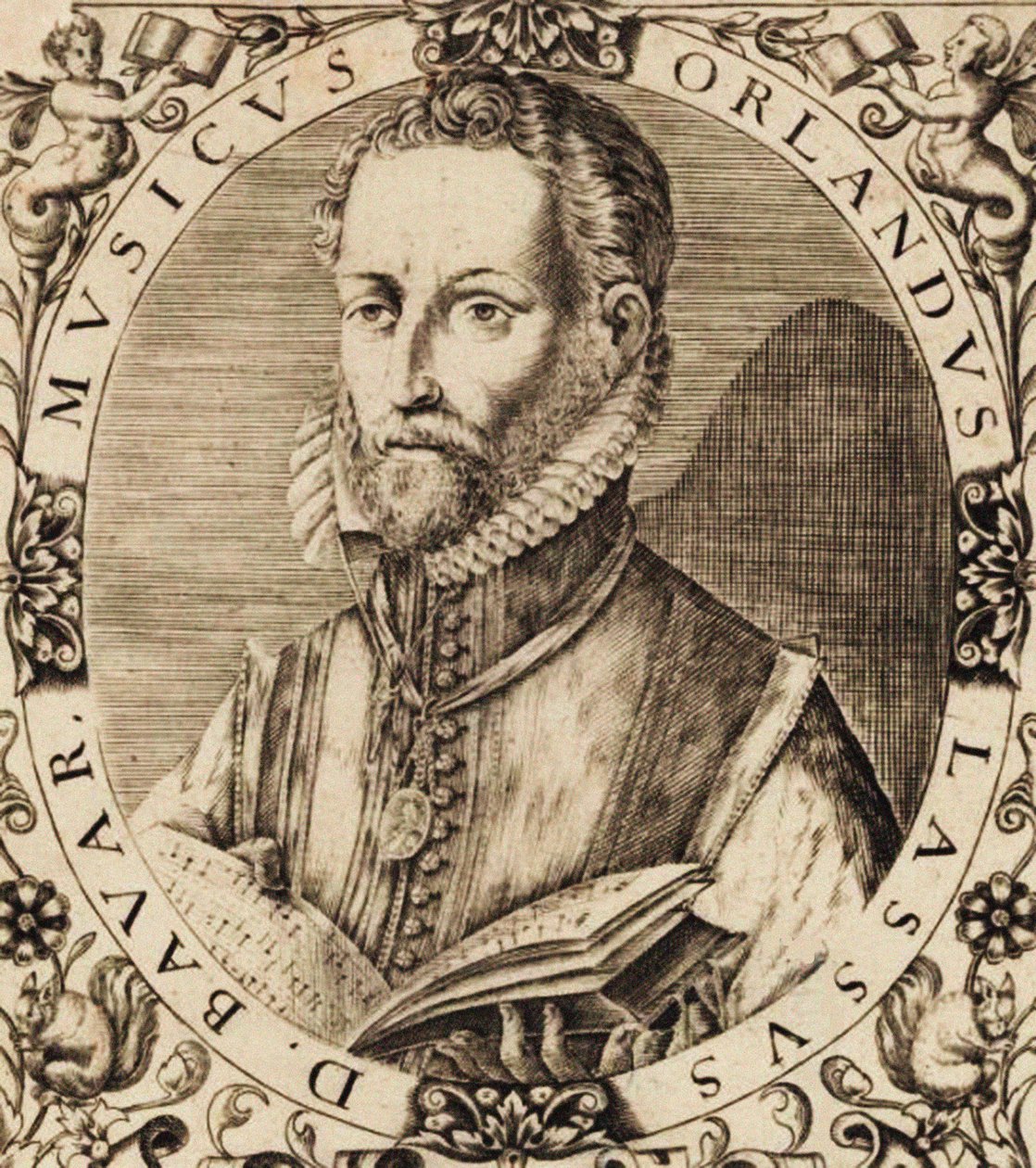 Ritratto del compositore Roland de Lassus 1532-1594 da Unbekannt