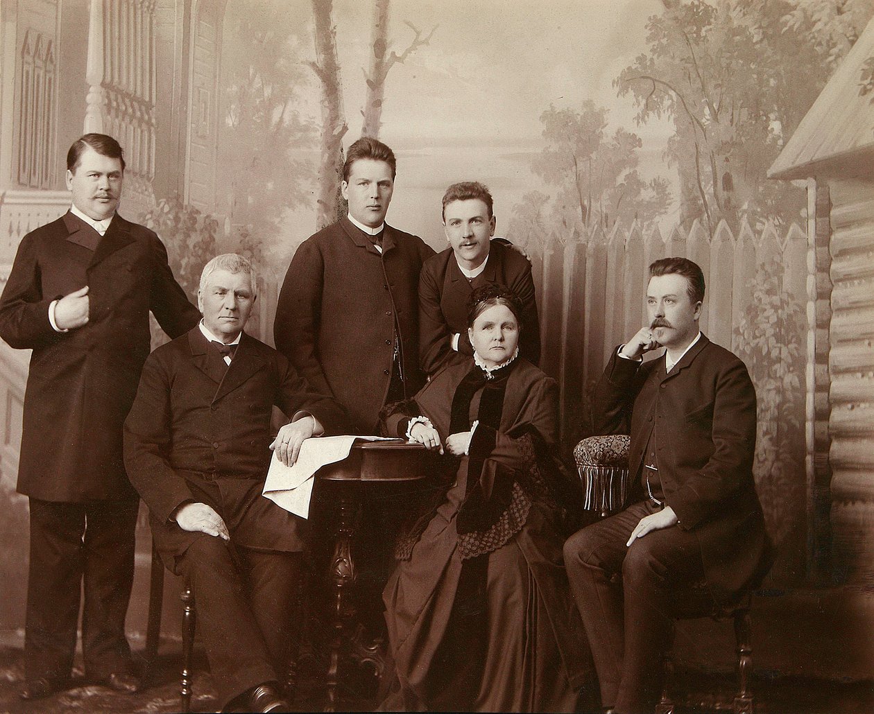 Ritratto della famiglia di Sophia Perovskaya, 1860 da Unbekannt