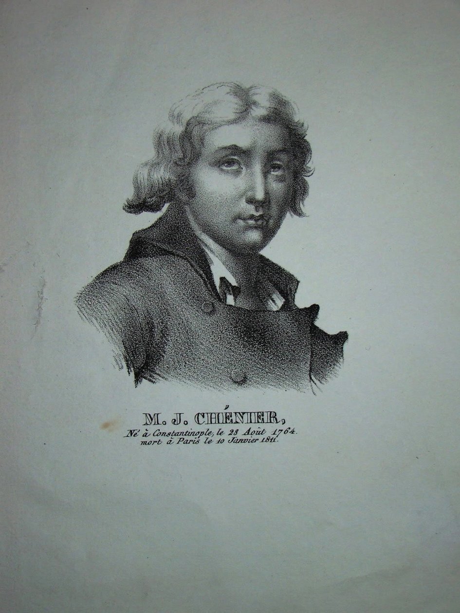 Ritratto del poeta e drammaturgo Marie-Joseph Chénier da Unbekannt