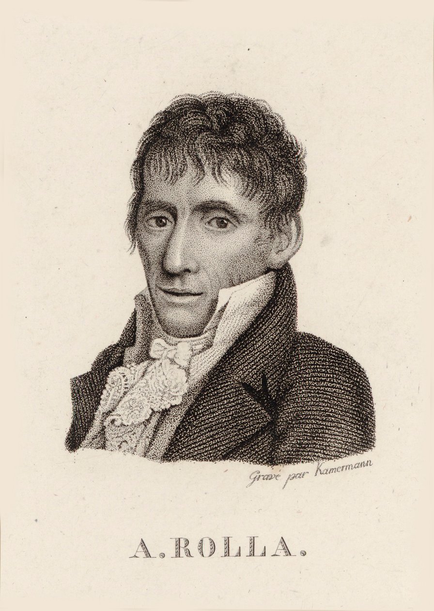 Ritratto del violinista e compositore Alessandro Rolla da Unbekannt