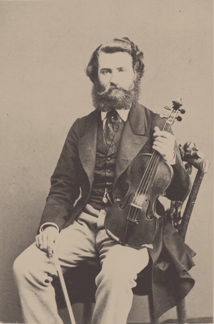 Ritratto del violinista e compositore Alfred Holmes 1837-1876 da Unbekannt