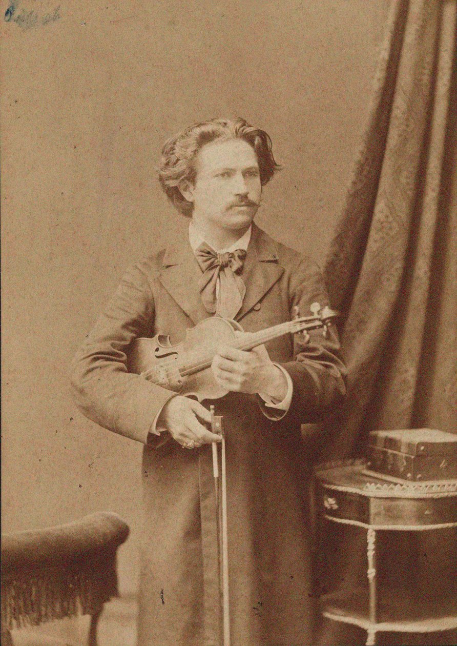Ritratto del violinista e compositore Frantisek Ondricek 1857-1922, 1882-1883 da Unbekannt