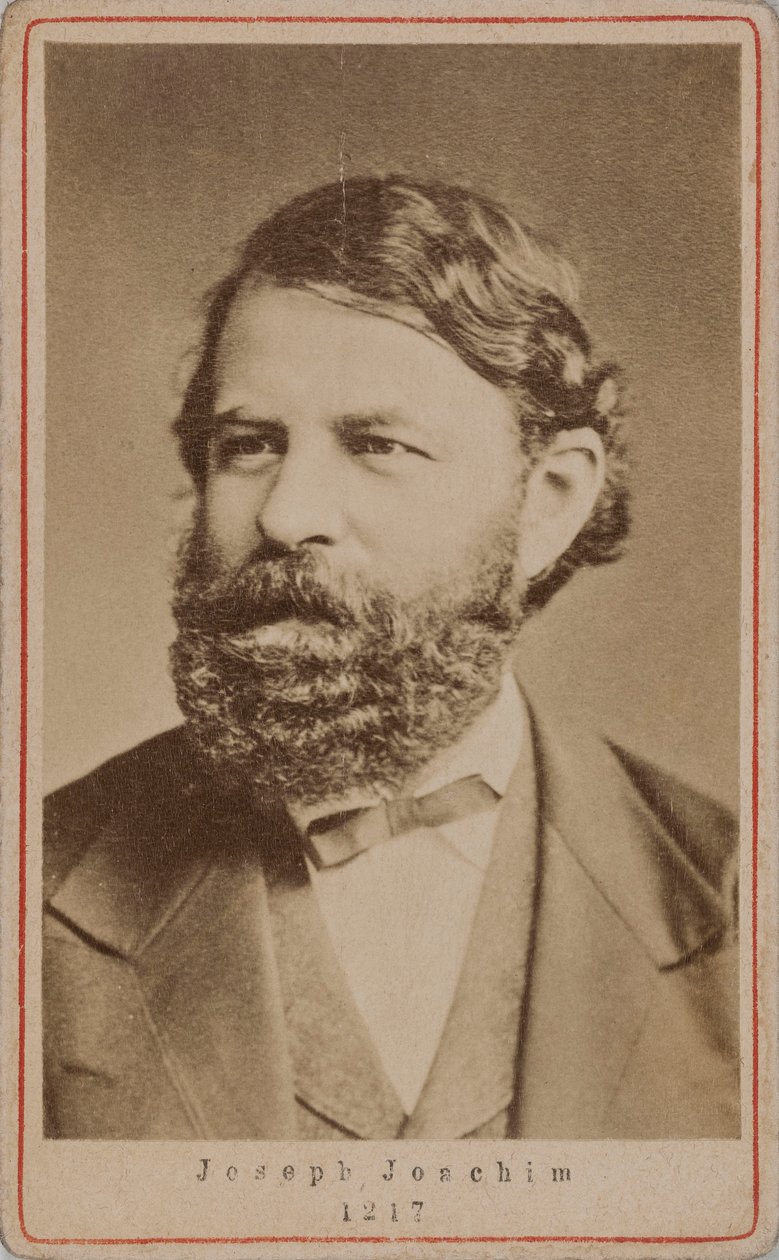 Ritratto del violinista e compositore Joseph Joachim 1831-1907 da Unbekannt