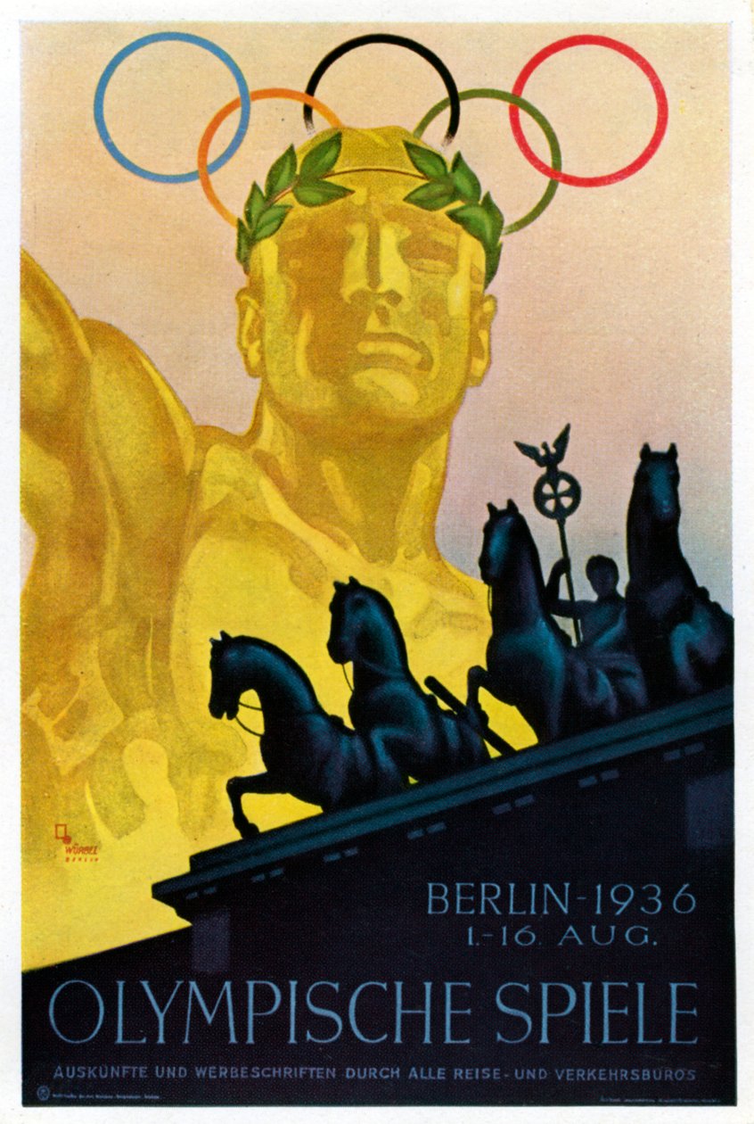 Poster per i Giochi Olimpici del 1936, Berlino da Unbekannt