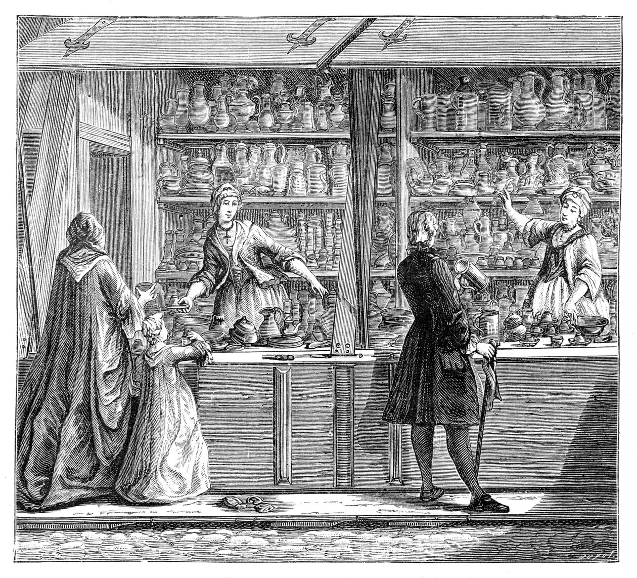 Negozio di ceramiche, 1885 da Unbekannt