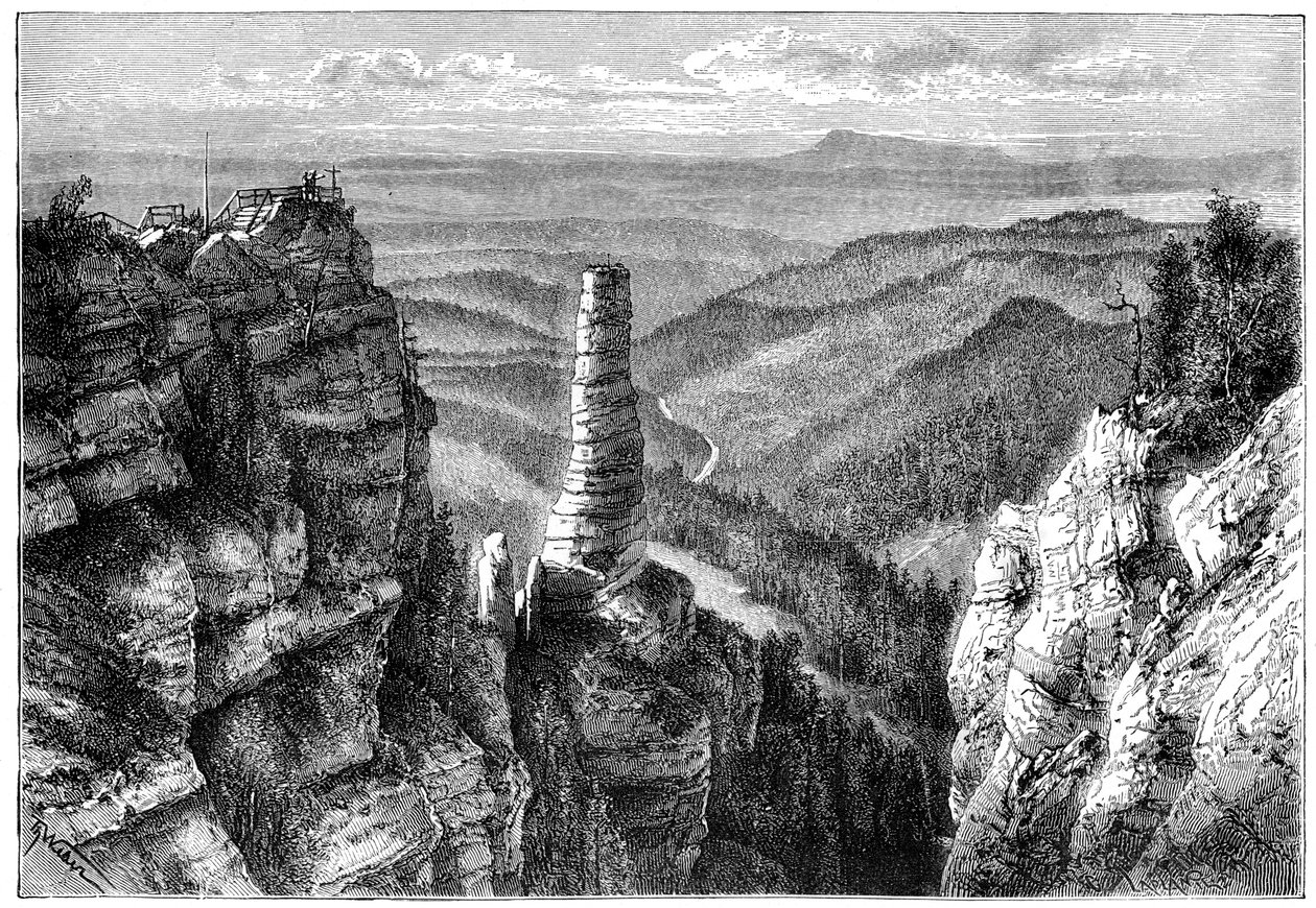 Prebischer Kogel, in Svizzera Sassone, 1879 da Unbekannt