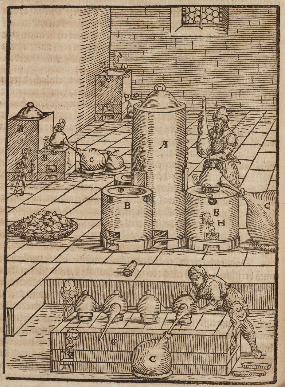 Preparazione dei liquidi utilizzati per estrarre il minerale d