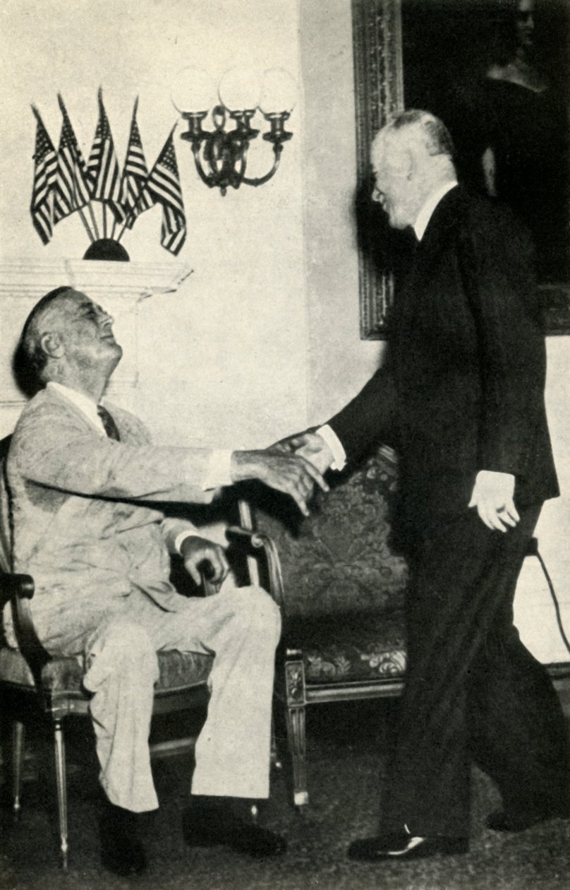 Il presidente Benes visita F. D. Roosevelt nel 1942, 1947 da Unbekannt