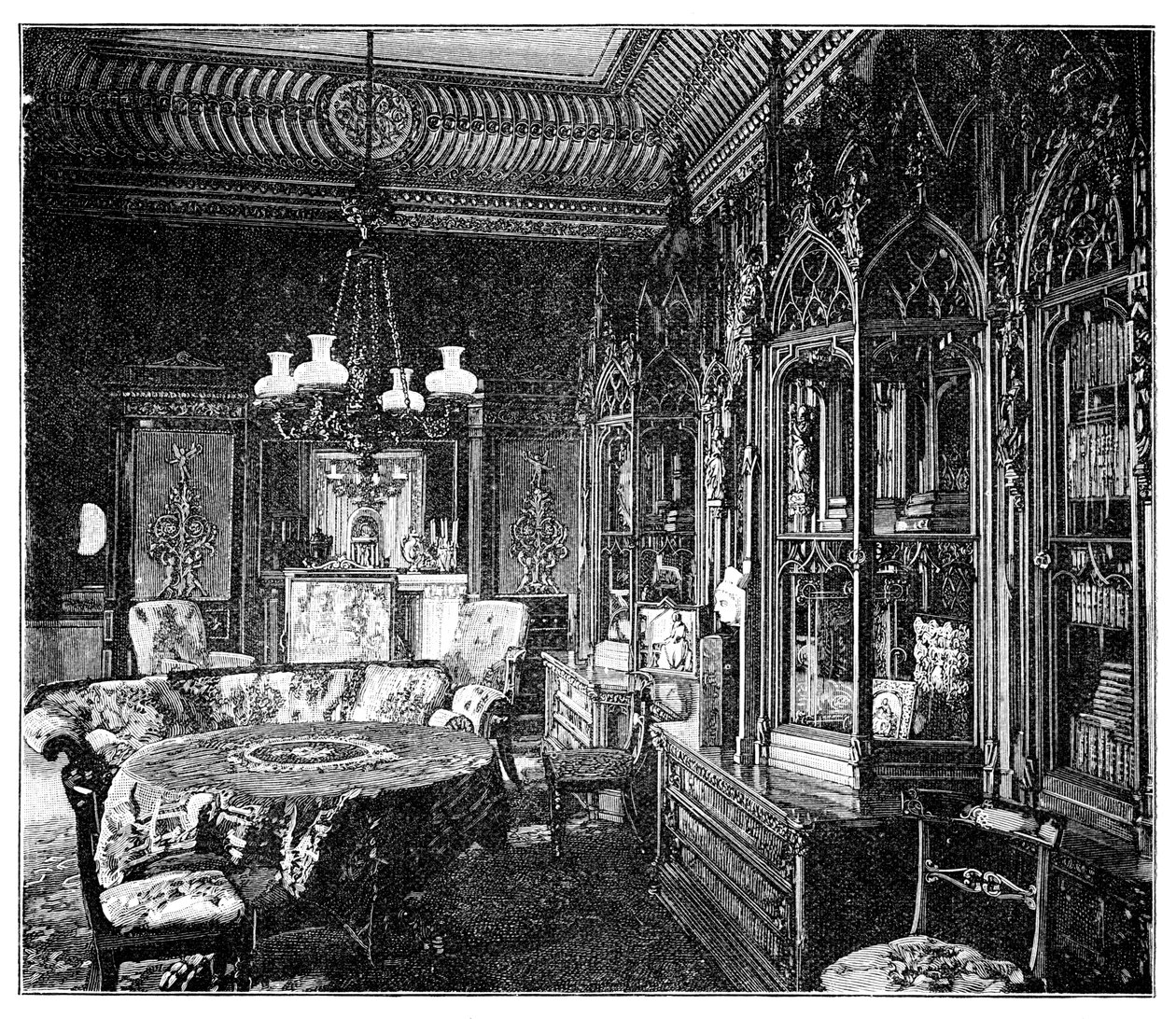Sala della musica del principe Alberto, Buckingham Palace, 1900 da Unbekannt