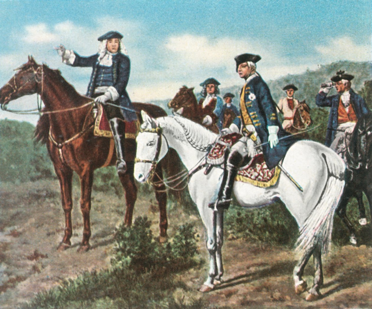 Principe Eugenio e Principe Ereditario Federico, 1734, 1936 da Unbekannt