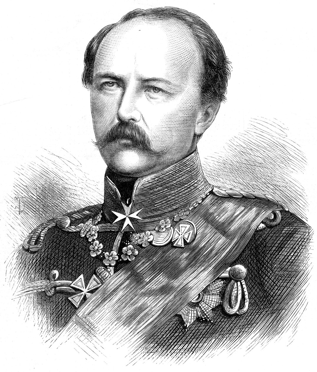 Principe Federico Carlo Nicola di Prussia 1828-1885, 1870 da Unbekannt