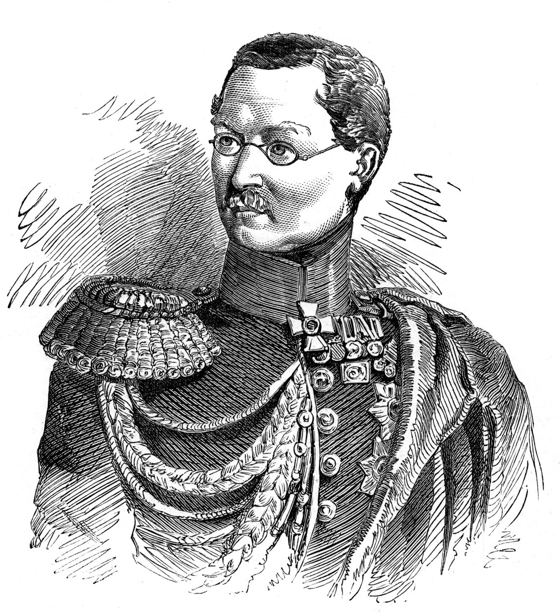 Principe Gortschakoff, Generale in Capo delle forze russe nei principati danubiani, 1853 da Unbekannt