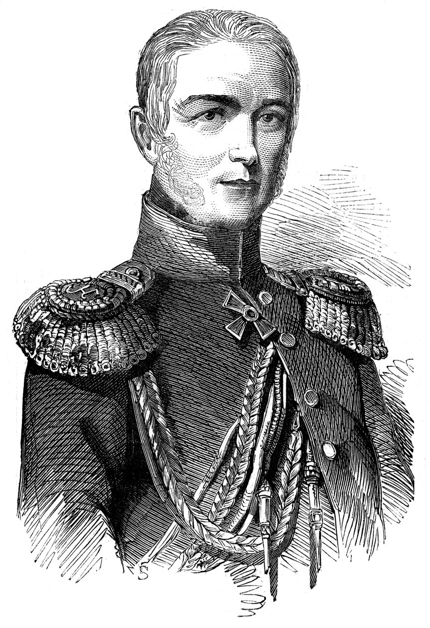 Principe Woronzow, Generale russo delle forze in Asia, 1853 da Unbekannt