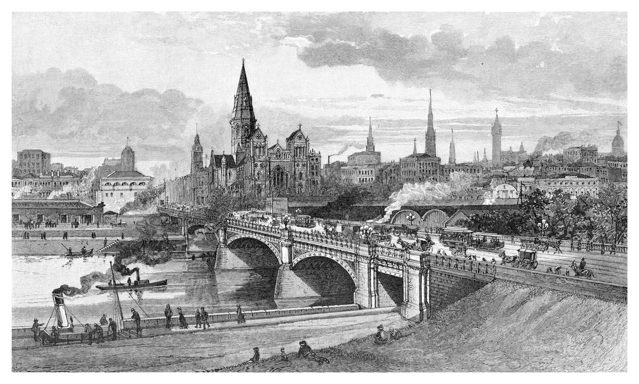 Ponte dei Principi, Melbourne, Victoria, Australia, 1886 da Unbekannt
