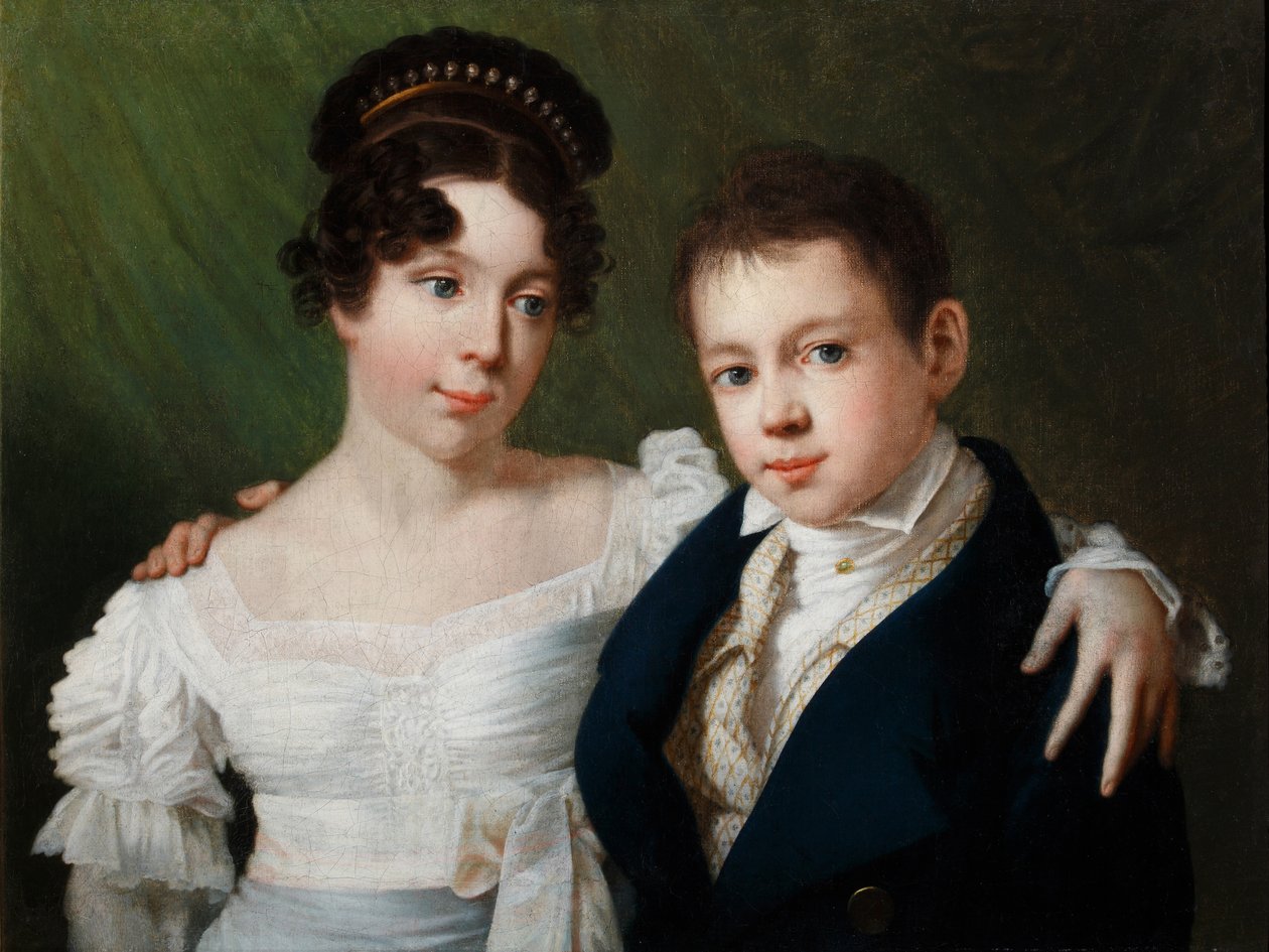 Principessa Alexandrine di Prussia 1803-1892 e Principe Alberto di Prussia 1809-1872, 1810s da Unbekannt