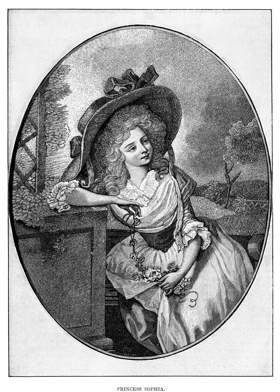 Principessa Sofia, quinta figlia di Giorgio III, XIX secolo da Unbekannt
