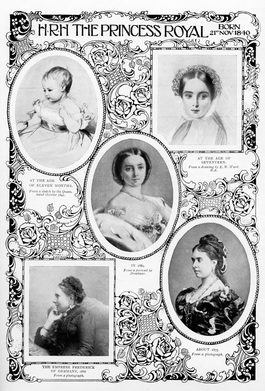 Principessa Victoria Adelaide Mary Louise, figlia maggiore della Regina Vittoria, fine XIX secolo da Unbekannt