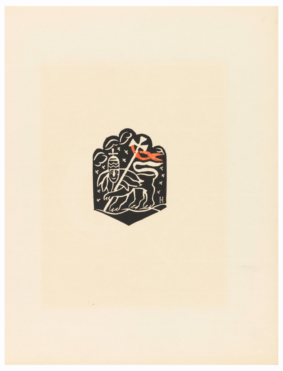 Stampa, Vignetta, Tavola X, Etiopia, cili Christos, Madonna e Santi, come li ho visti nelle illuminazioni dei vecchi codici etiopi Portfolio, 1920 da Unbekannt