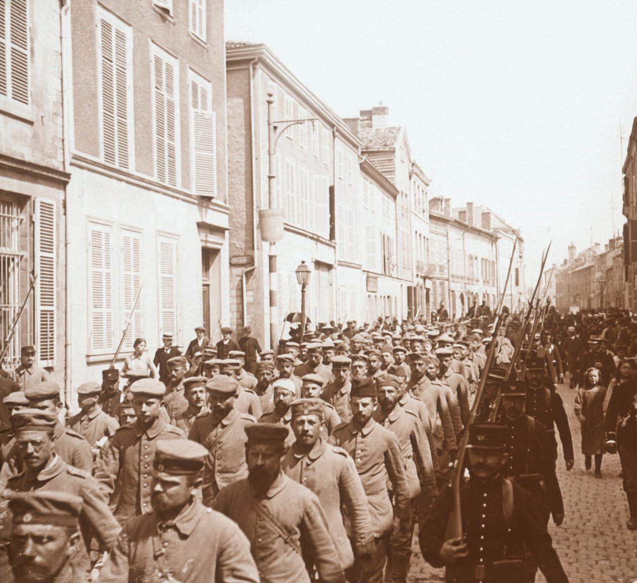 Prigionieri, Chalons, Francia settentrionale, c1914-c1918 da Unbekannt