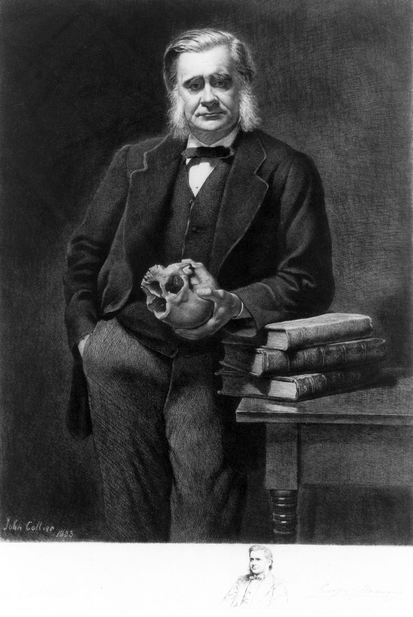 Professor Thomas Henry Huxley, biologo inglese da Unbekannt