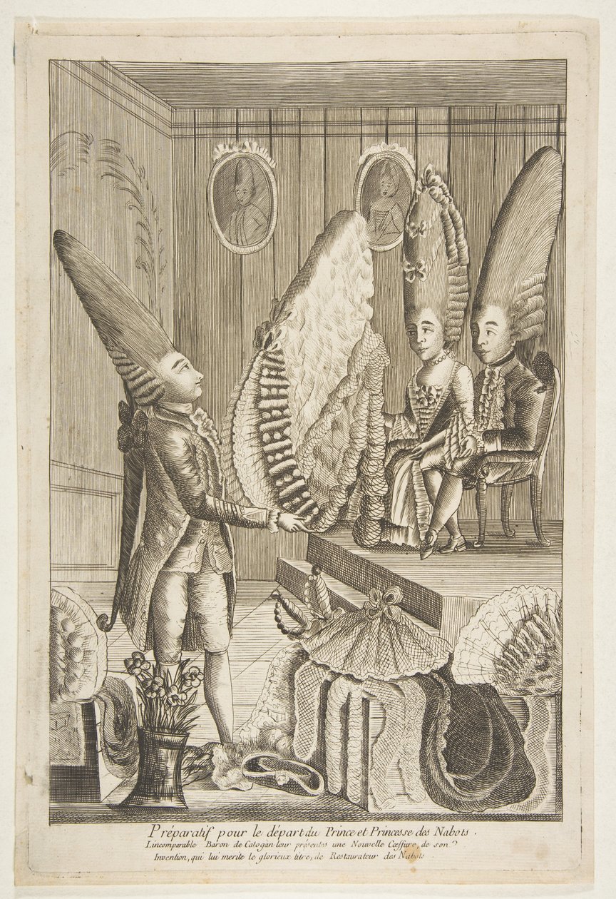 Préparatif pour le départ du Prince et Princesse des Nabots. Lincomparable Baron da Unbekannt