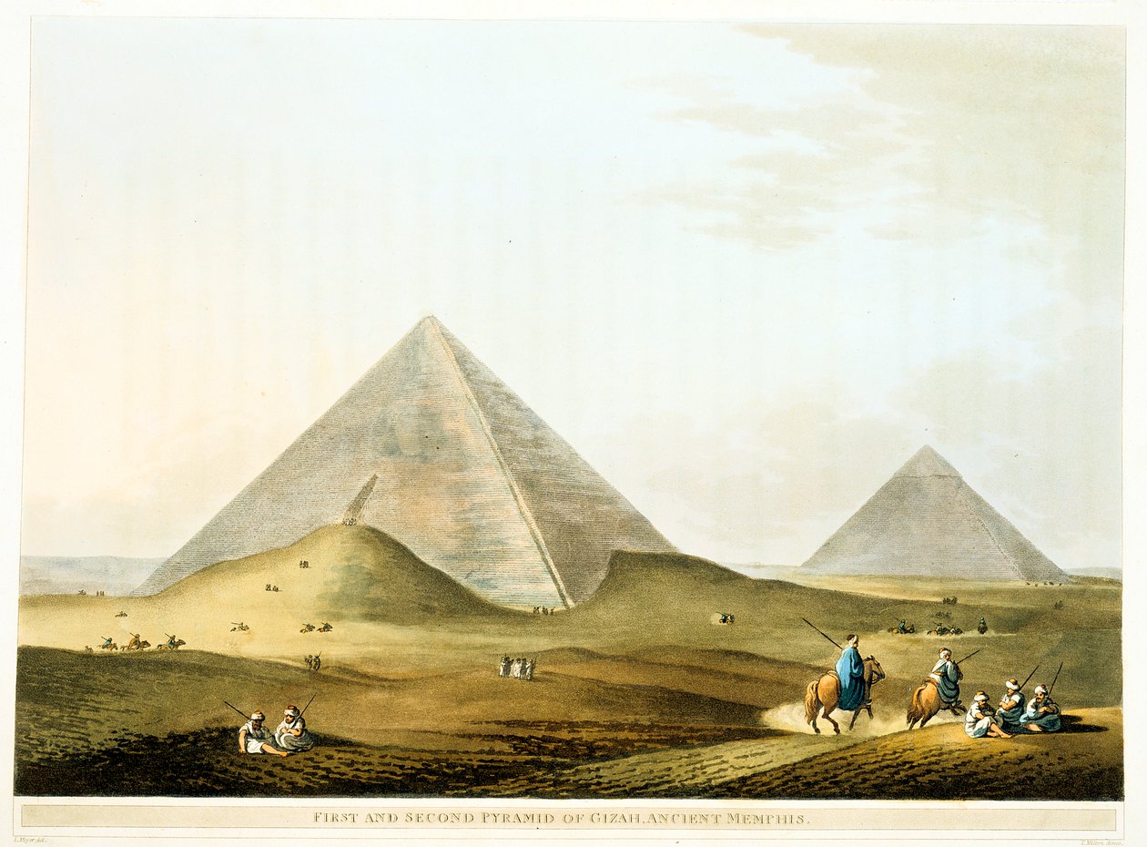 Piramidi di Giza, Egitto, IV dinastia, Antico Regno, XXVI secolo a.C. 1801 da Unbekannt