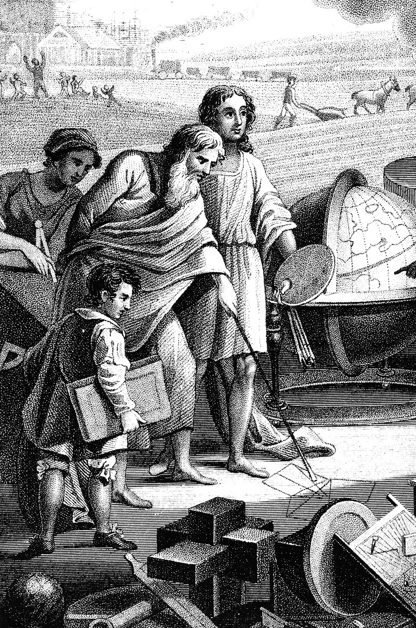 Pitagora, matematico e filosofo greco antico, VI secolo a.C. 1833 da Unbekannt