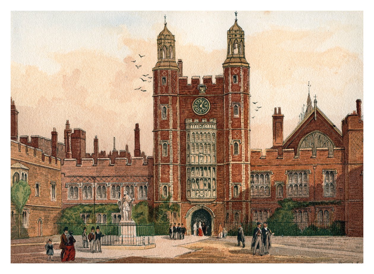 Cortile del Eton College, 1880 da Unbekannt