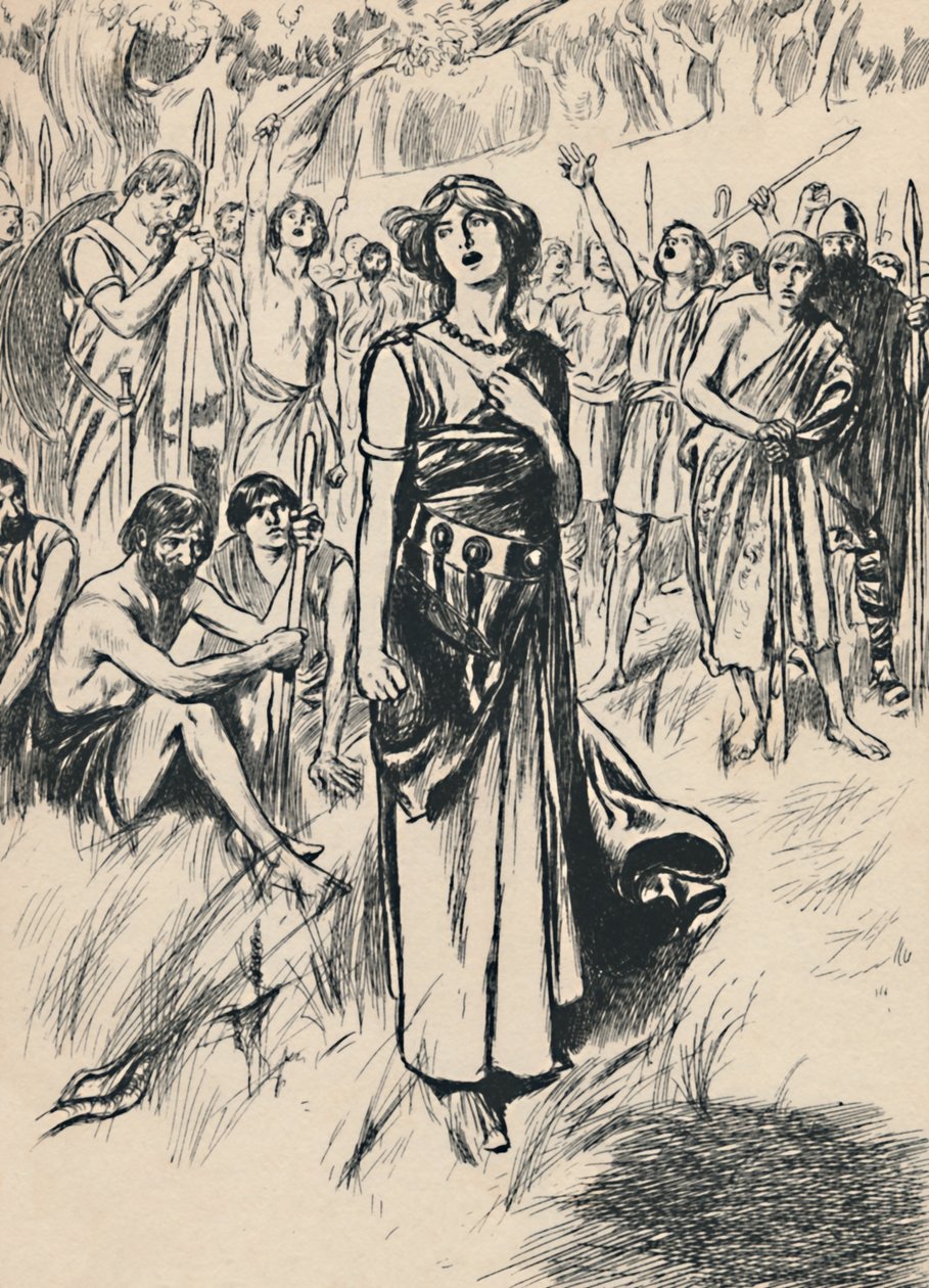 Regina Boadicea e i suoi soldati, c1907 da Unbekannt