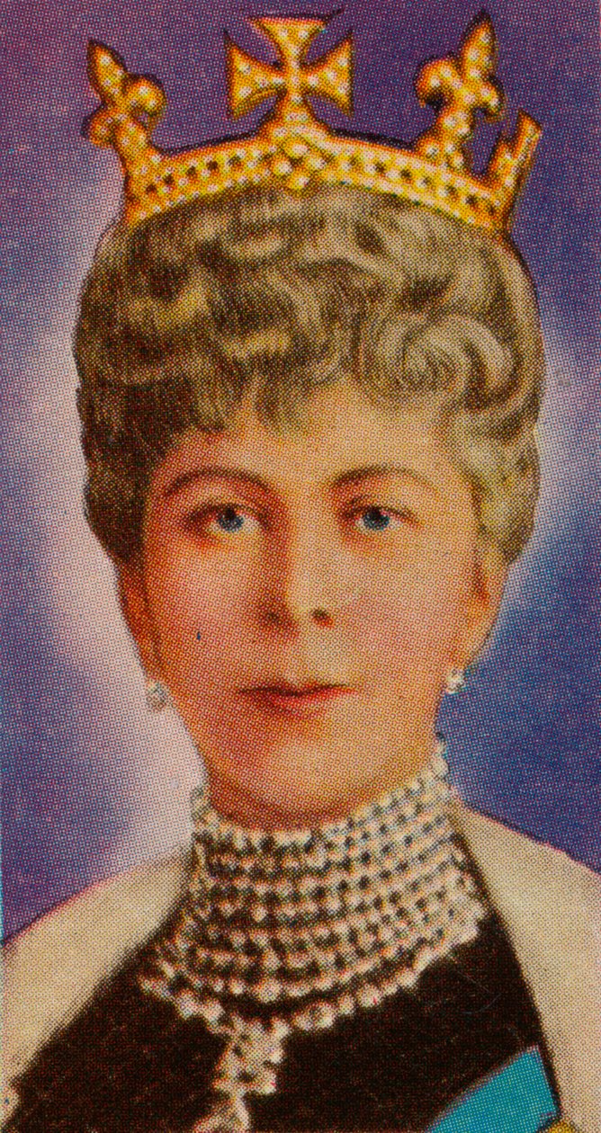 La regina Mary, consorte di re Giorgio V, alla sua prima apertura del Parlamento, 1911 da Unbekannt