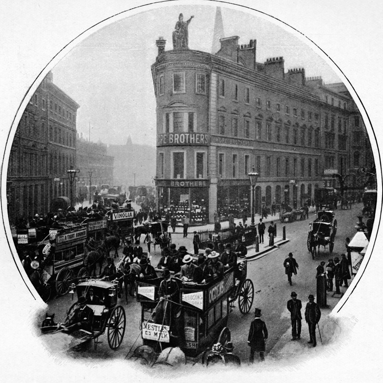 Incrocio di Queen Victoria Street con Cannon Street, Città di Londra da Unbekannt
