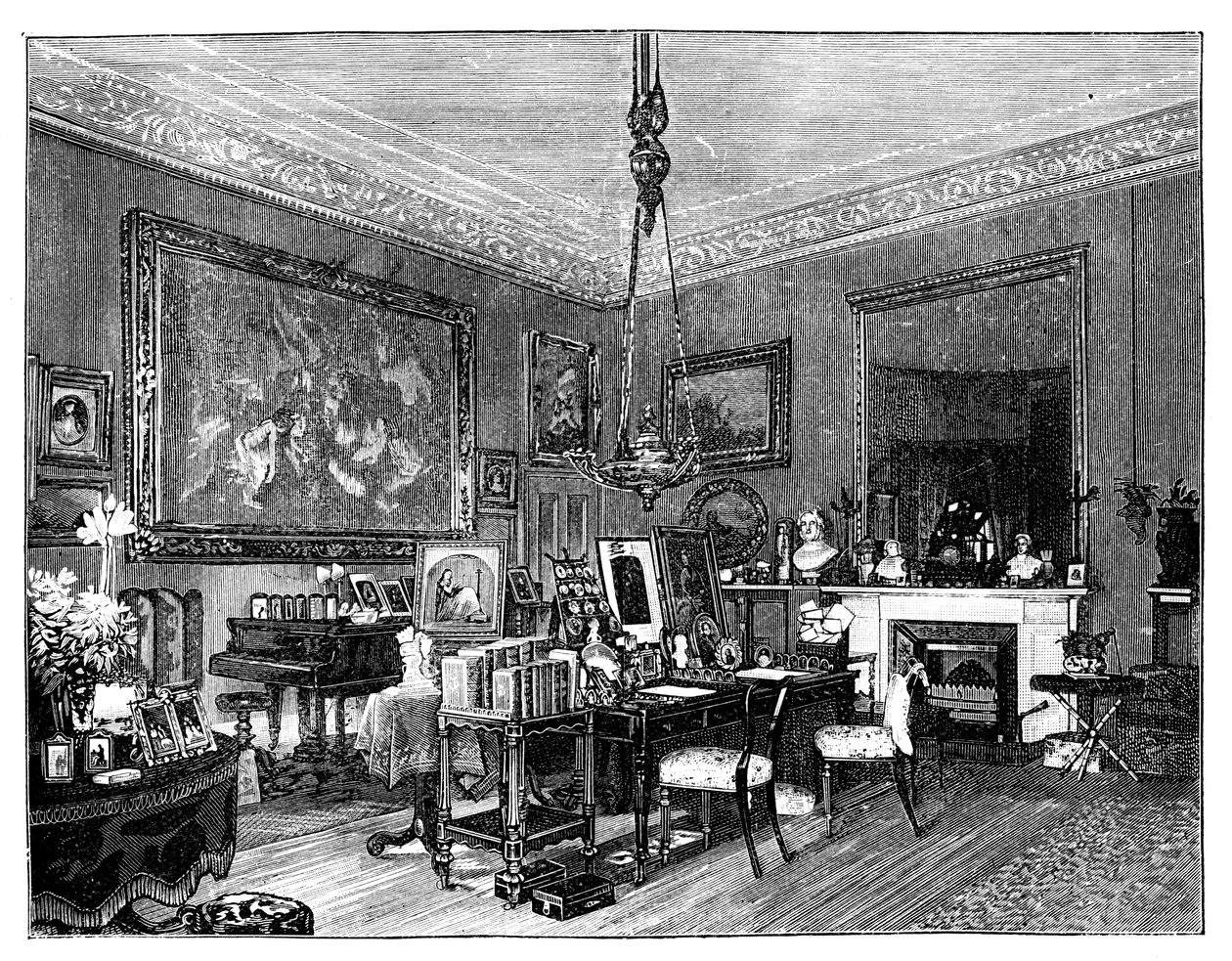 Sala privata della regina Vittoria, Osborne House, Isola di Wight da Unbekannt