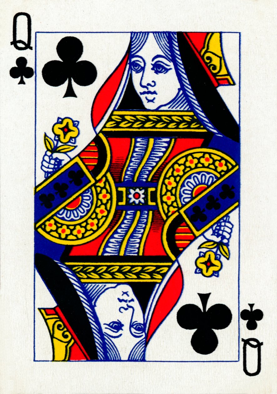 Regina di fiori da un mazzo di carte da gioco Goodall & Son Ltd., c1940 da Unbekannt
