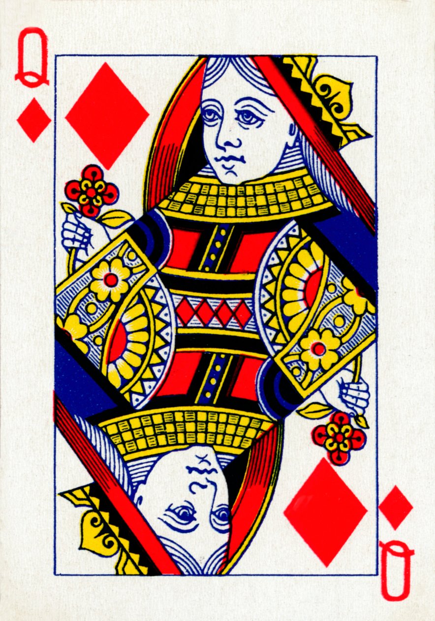 Regina di Quadri da un mazzo di carte da gioco Goodall & Son Ltd., c1940 da Unbekannt