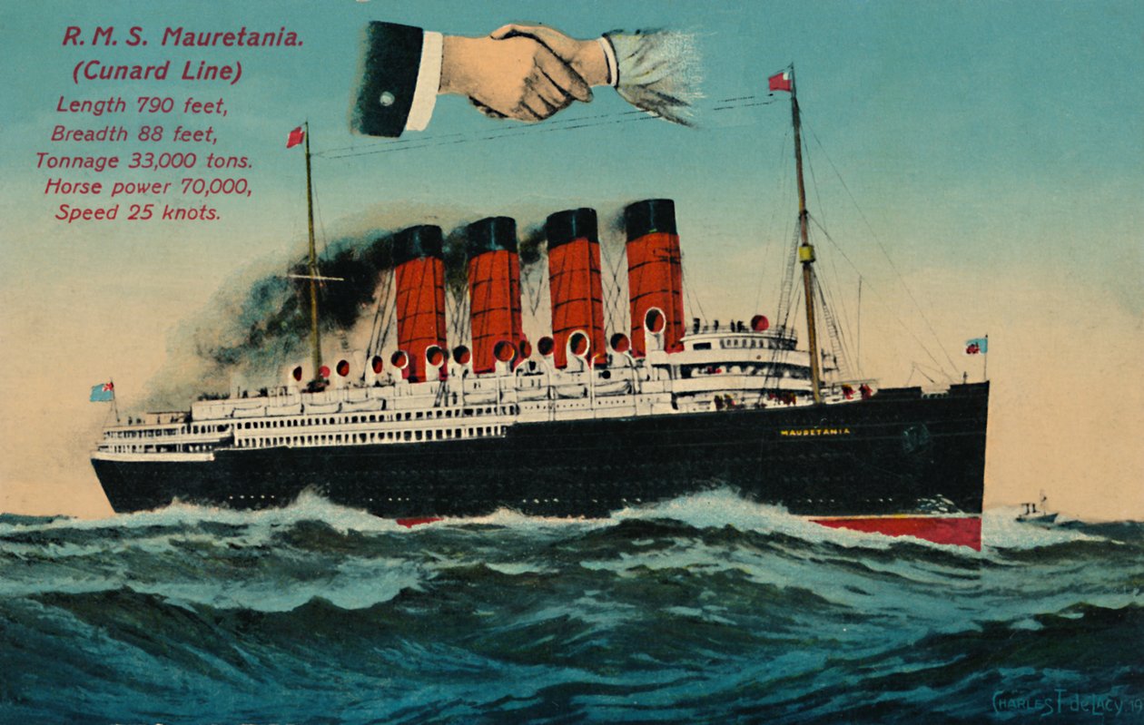 R.M.S. Mauretania. Cunard Line, c1930s da Unbekannt