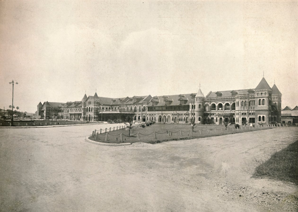 Stazione ferroviaria di Rangoon, 1900 da Unbekannt
