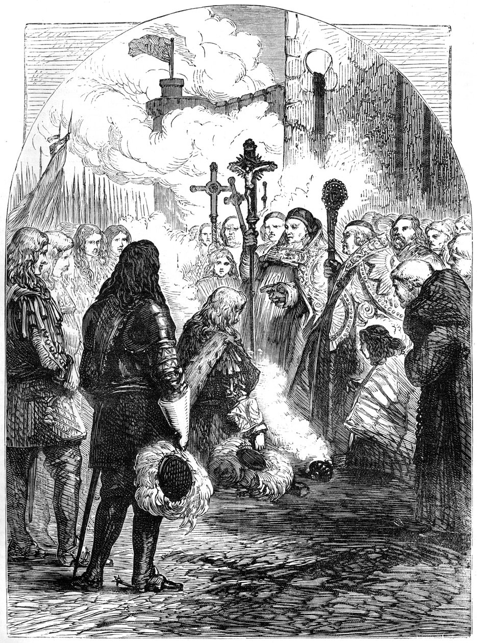 Accoglienza di Giacomo II a Dublino, c1689, XIX secolo da Unbekannt