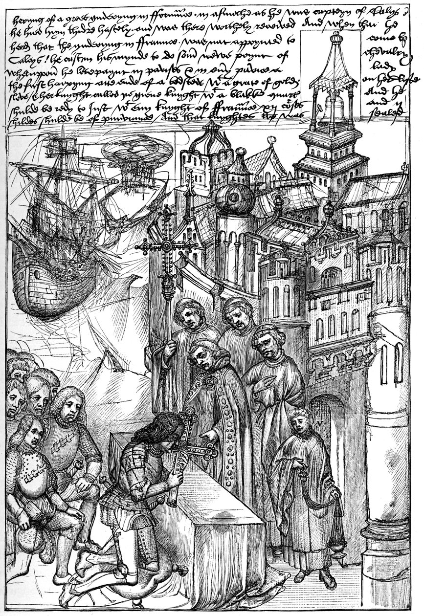 Accoglienza di Richard de Beauchamp, conte di Warwick da Unbekannt