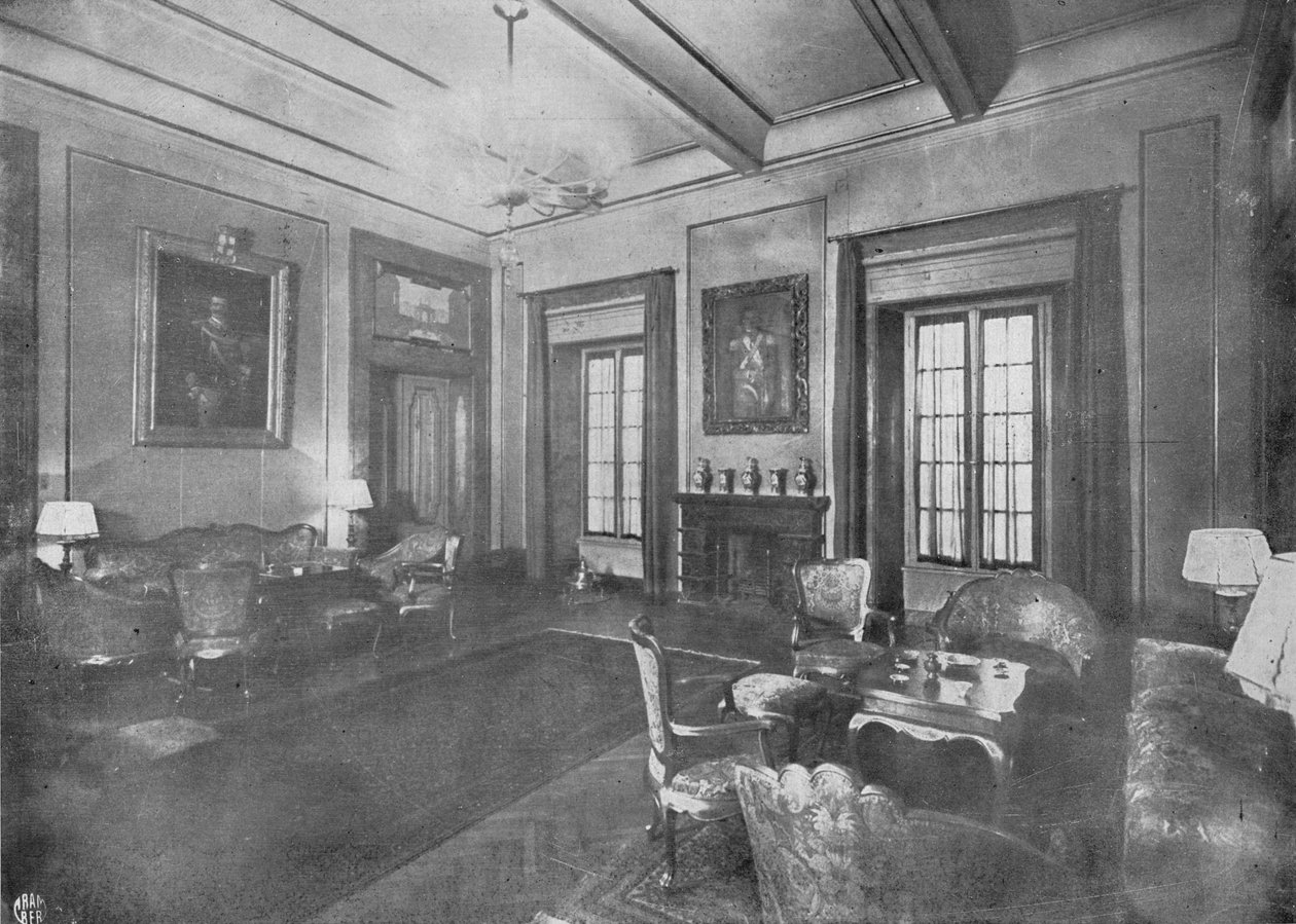 Sala di ricevimento per la visita del Re Vittorio Emanuele III e della Regina Elena d