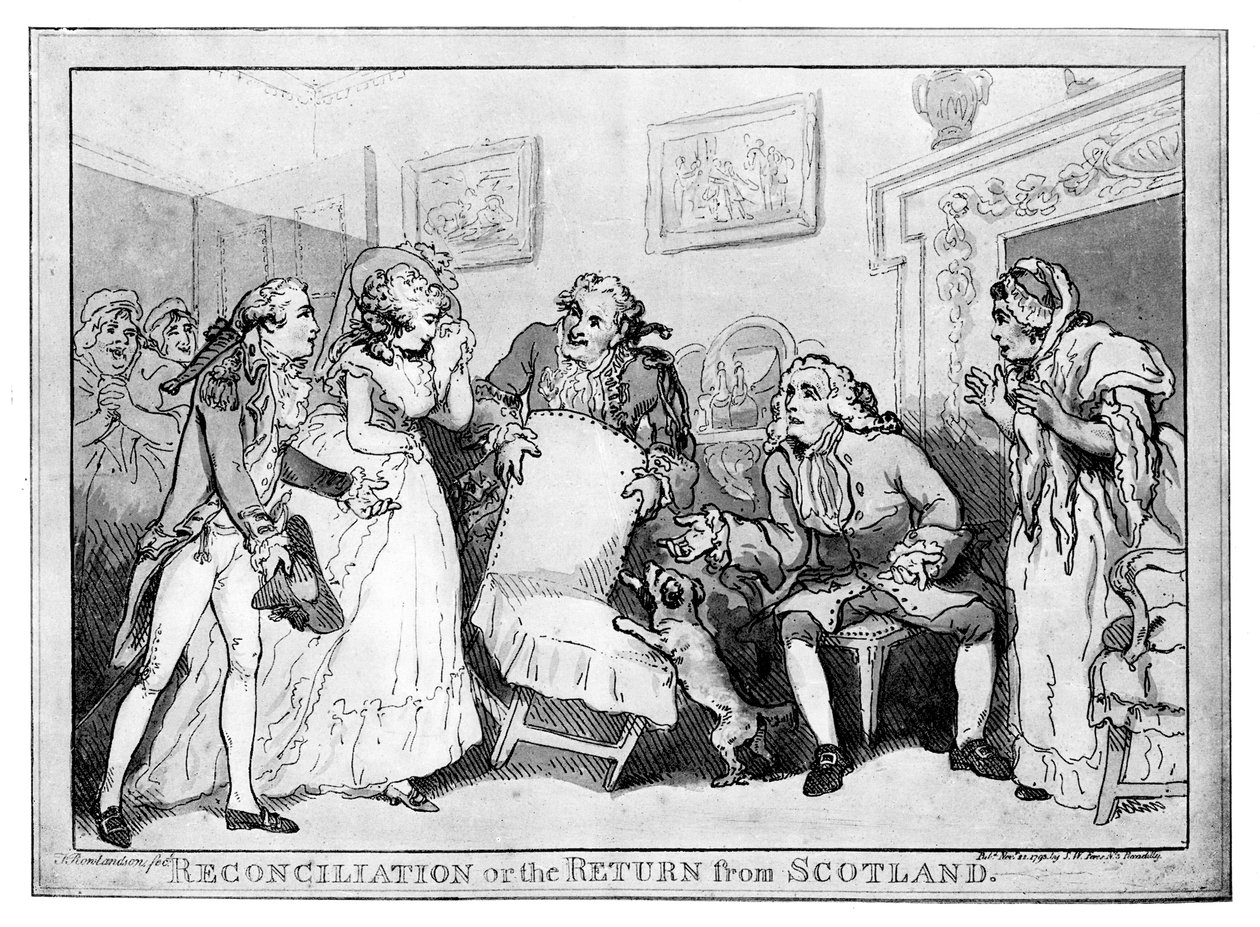 Riconciliazione o il ritorno dalla Scozia da Unbekannt