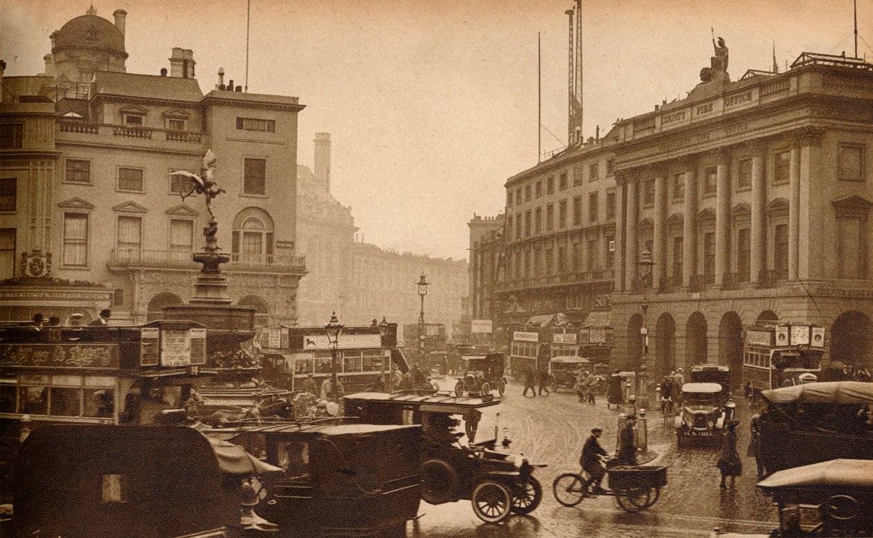 Regent Street, Londra, Inghilterra, vista da Piccadilly Circus, 1923, 1938 da Unbekannt