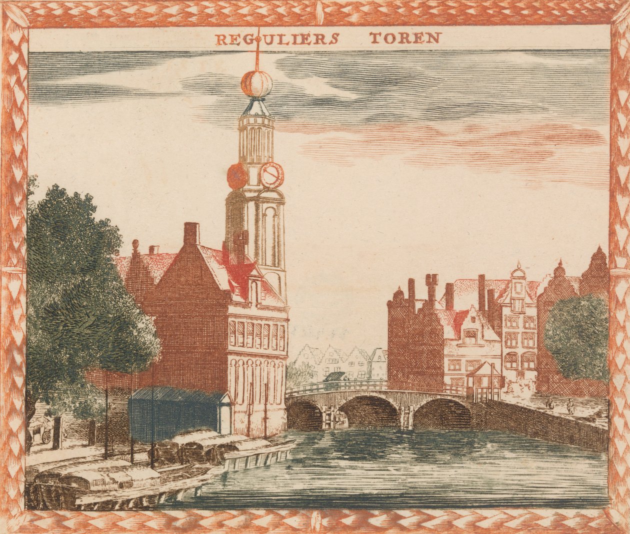 Reguliers Toren, in: Tooneel Der Voornaamste Nederlands Huizen, En Lust Hoven, Naar T Lev... da Unbekannt