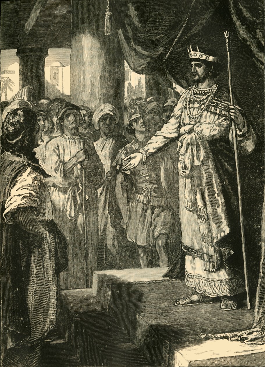 Roboamo accetta il consiglio dei giovani, 1890 da Unbekannt